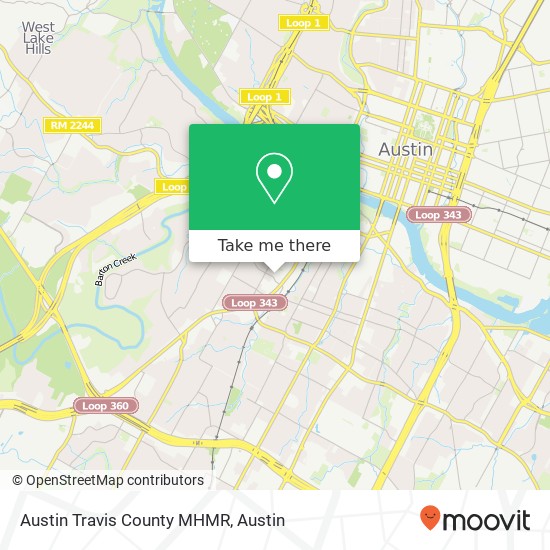 Mapa de Austin Travis County MHMR