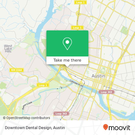 Mapa de Downtown Dental Design