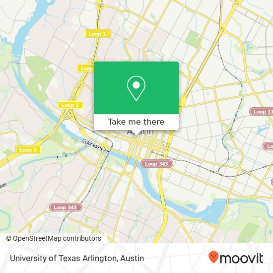 Mapa de University of Texas Arlington