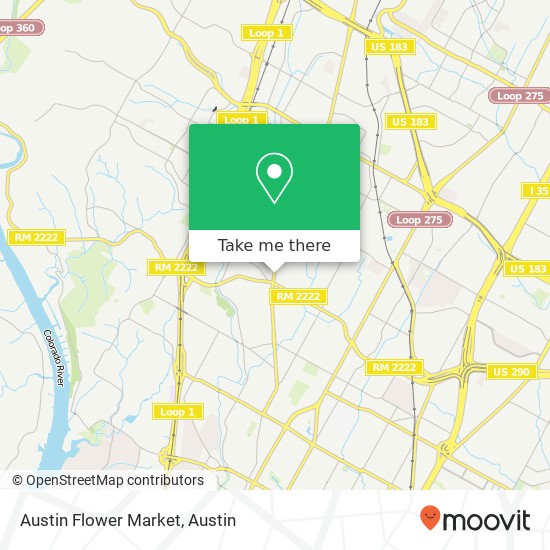 Austin Flower Market map