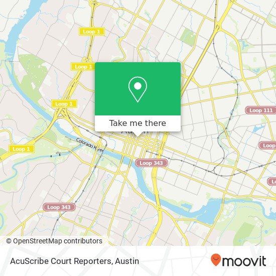 AcuScribe Court Reporters map
