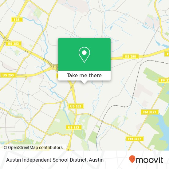 Austin Independent School District map