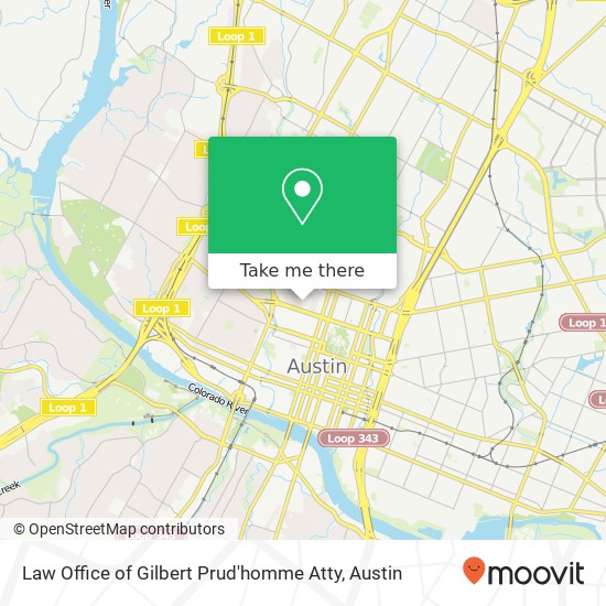 Law Office of Gilbert Prud'homme Atty map