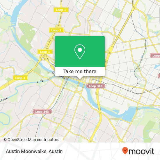 Mapa de Austin Moonwalks