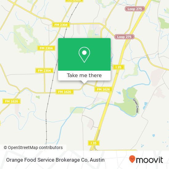 Orange Food Service Brokerage Co map