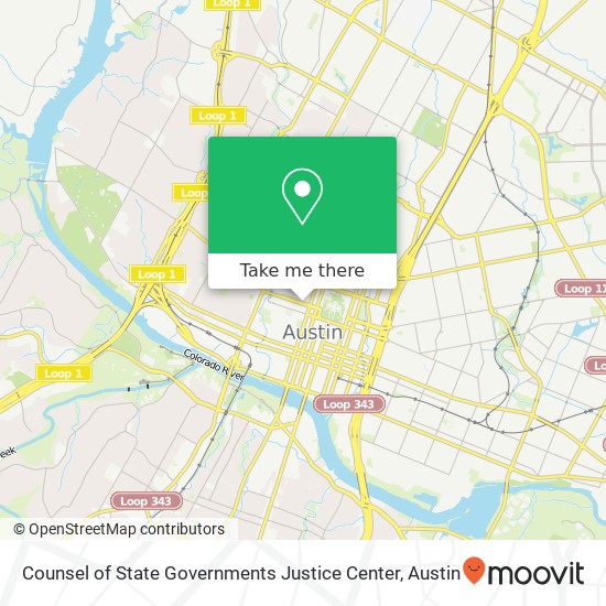 Mapa de Counsel of State Governments Justice Center