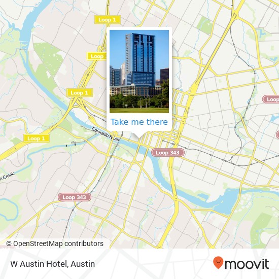 Mapa de W Austin Hotel
