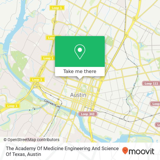 The Academy Of Medicine Engineering And Science Of Texas map