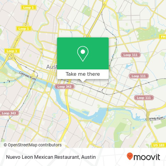 Nuevo Leon Mexican Restaurant map