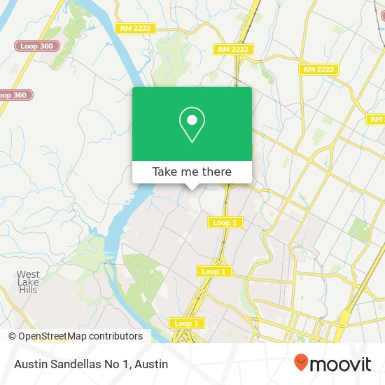 Austin Sandellas No 1 map