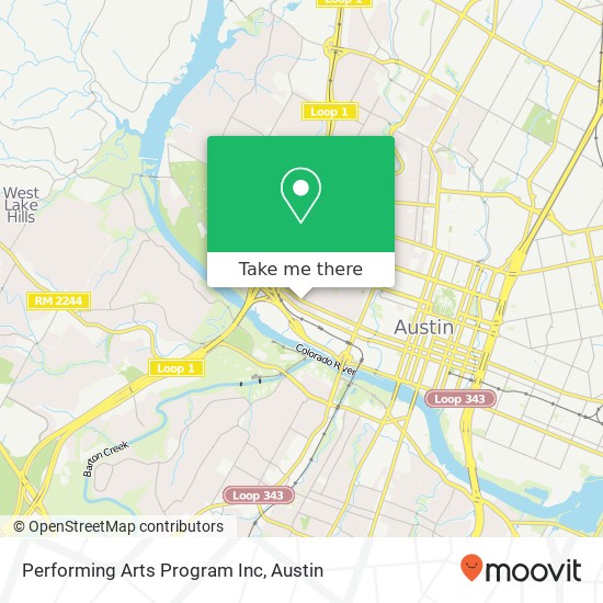 Performing Arts Program Inc map