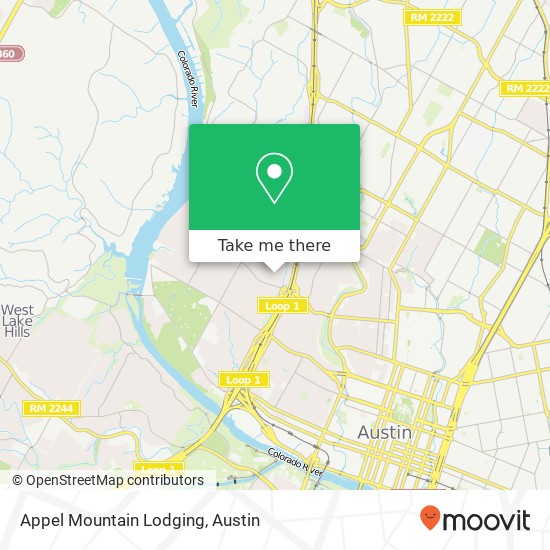Appel Mountain Lodging map