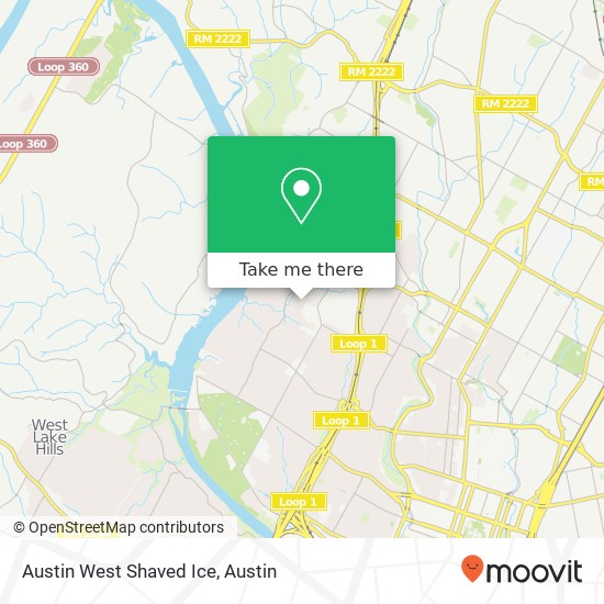 Austin West Shaved Ice map