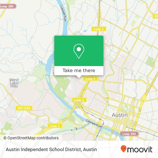 Mapa de Austin Independent School District