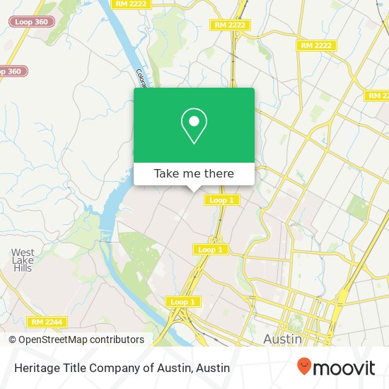 Heritage Title Company of Austin map