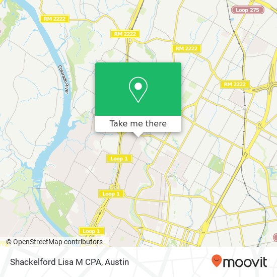 Shackelford Lisa M CPA map