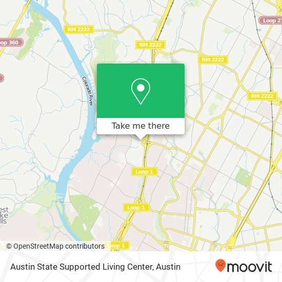 Mapa de Austin State Supported Living Center