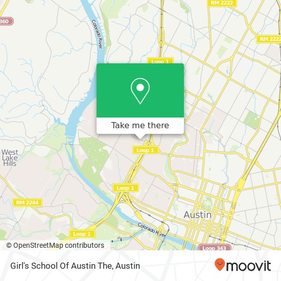 Girl's School Of Austin The map