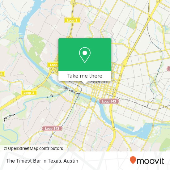 Mapa de The Tiniest Bar in Texas