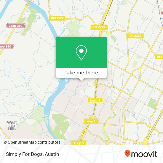 Mapa de Simply For Dogs