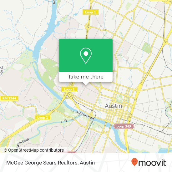 McGee George Sears Realtors map