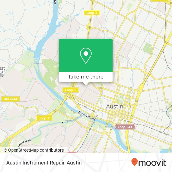 Austin Instrument Repair map