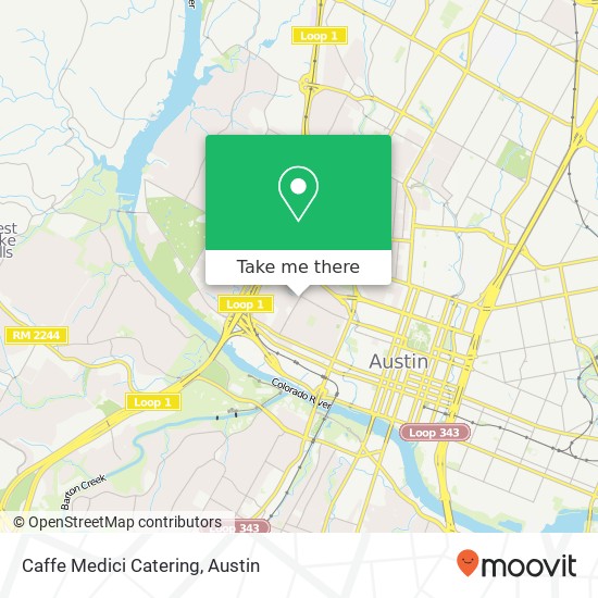 Caffe Medici Catering map