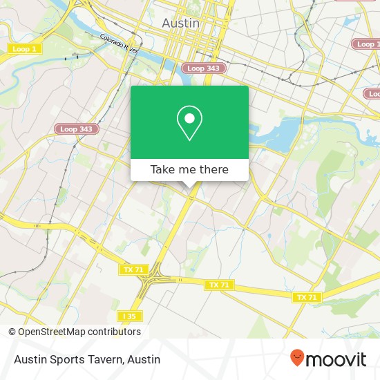 Mapa de Austin Sports Tavern