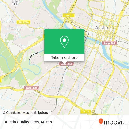 Austin Quality Tires map