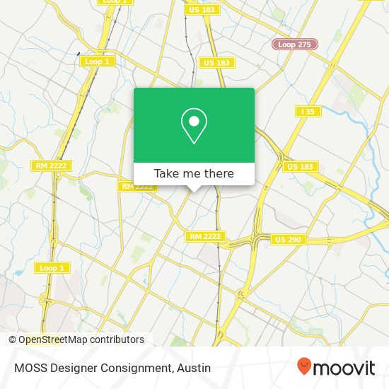 Mapa de MOSS Designer Consignment