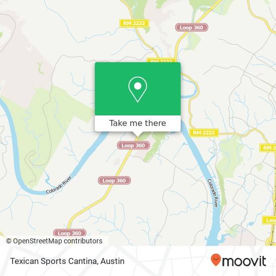 Texican Sports Cantina map