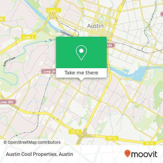 Mapa de Austin Cool Properties