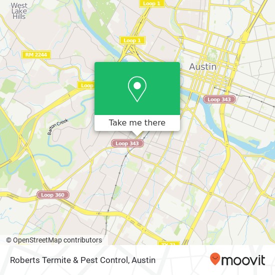 Roberts Termite & Pest Control map