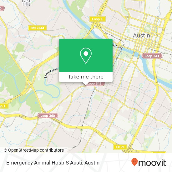 Mapa de Emergency Animal Hosp S Austi