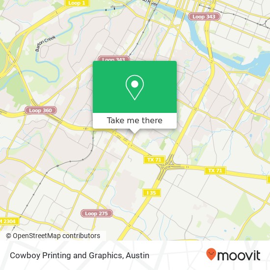 Cowboy Printing and Graphics map