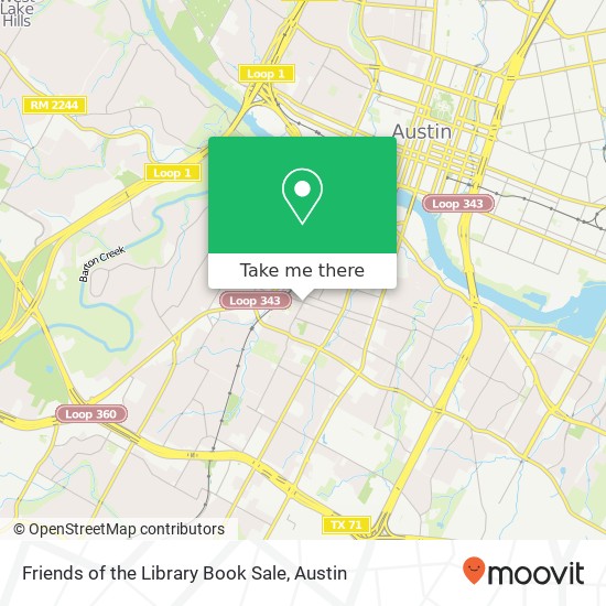 Friends of the Library Book Sale map