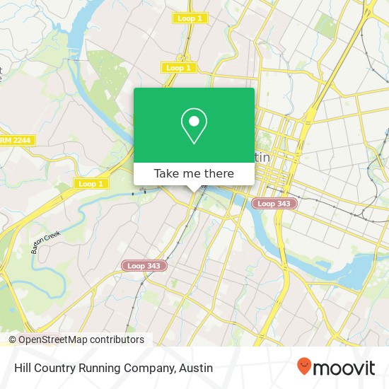 Mapa de Hill Country Running Company