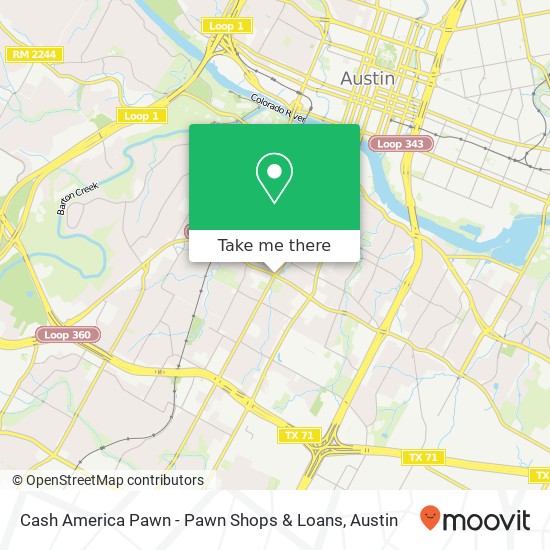 Mapa de Cash America Pawn - Pawn Shops & Loans