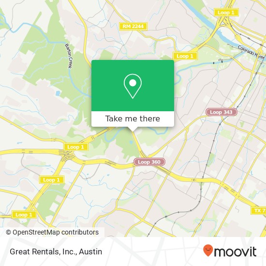 Mapa de Great Rentals, Inc.