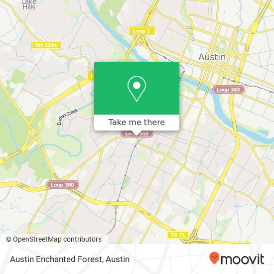 Mapa de Austin Enchanted Forest