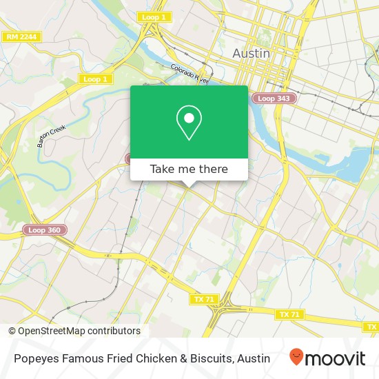 Popeyes Famous Fried Chicken & Biscuits map