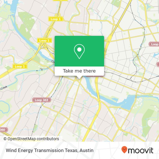 Mapa de Wind Energy Transmission Texas