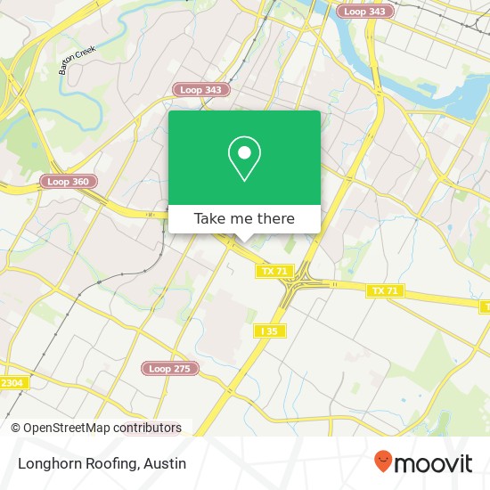 Longhorn Roofing map