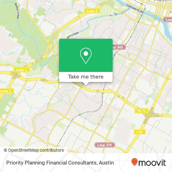 Mapa de Priority Planning Financial Consultants