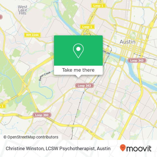 Mapa de Christine Winston, LCSW Psychotherapist
