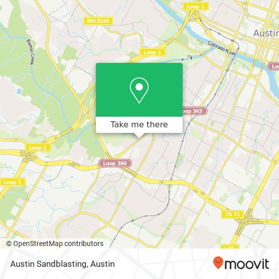 Austin Sandblasting map