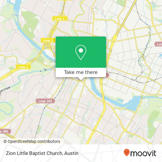 Zion Little Baptist Church map