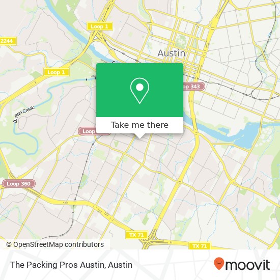 Mapa de The Packing Pros Austin