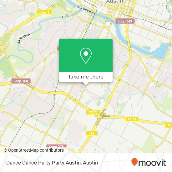 Dance Dance Party Party Austin map
