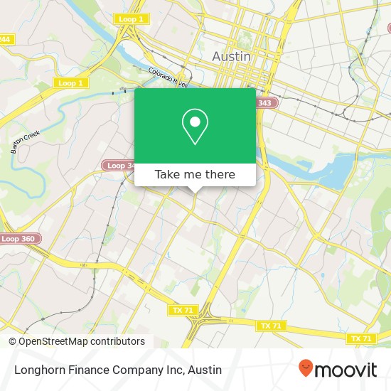 Longhorn Finance Company Inc map